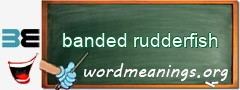 WordMeaning blackboard for banded rudderfish